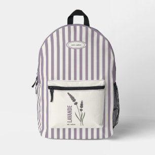 Lavande est. Nature Printed Backpack