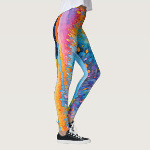 "Lavande Serenité". Wide Landscape Provence Leggings