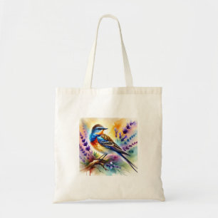 Lavandera Abanico Bird 170924AREF148 - Watercolor Tote Bag