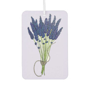 Lavandula Lavender Bunch Herb Purple Flower Garden Car Air Freshener