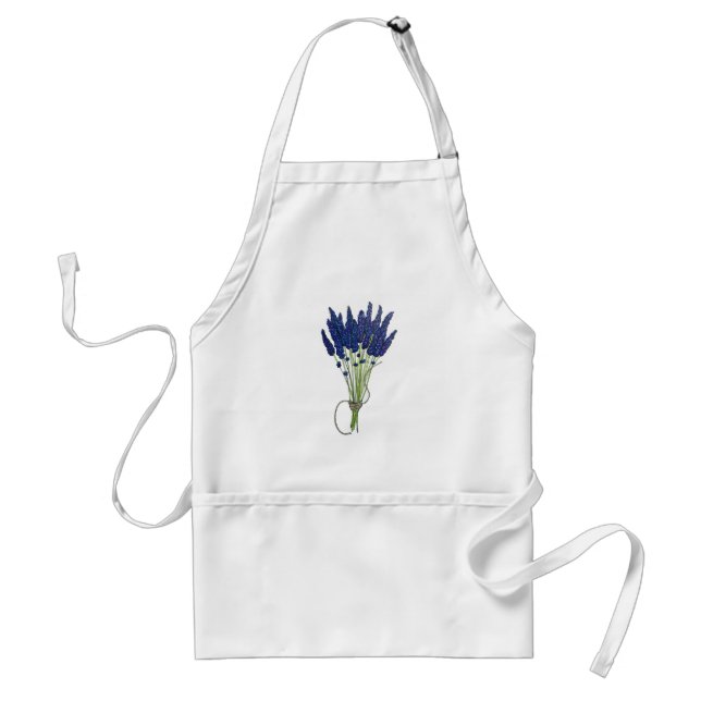 Lavandula Lavender Bunch Herb Purple Flower Garden Standard Apron (Front)