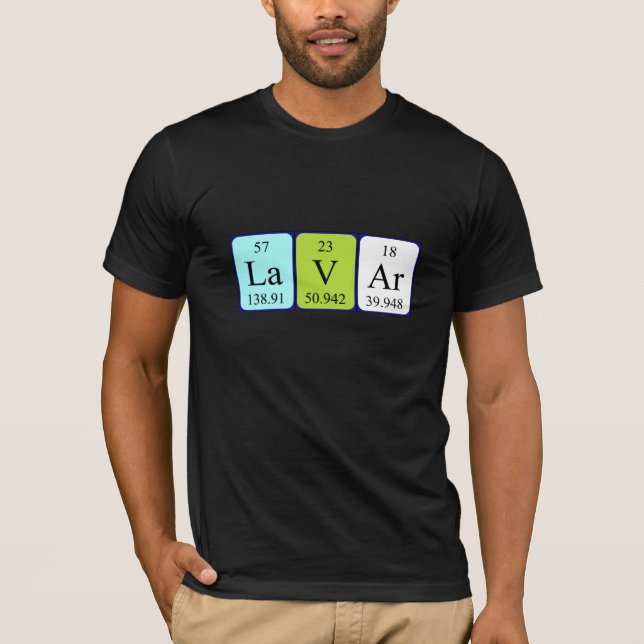 Lavar periodic table name shirt (Front)