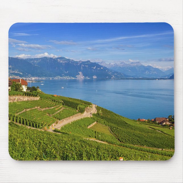 Lavaux region, Vaud, Switzerland Mouse Pad (Front)