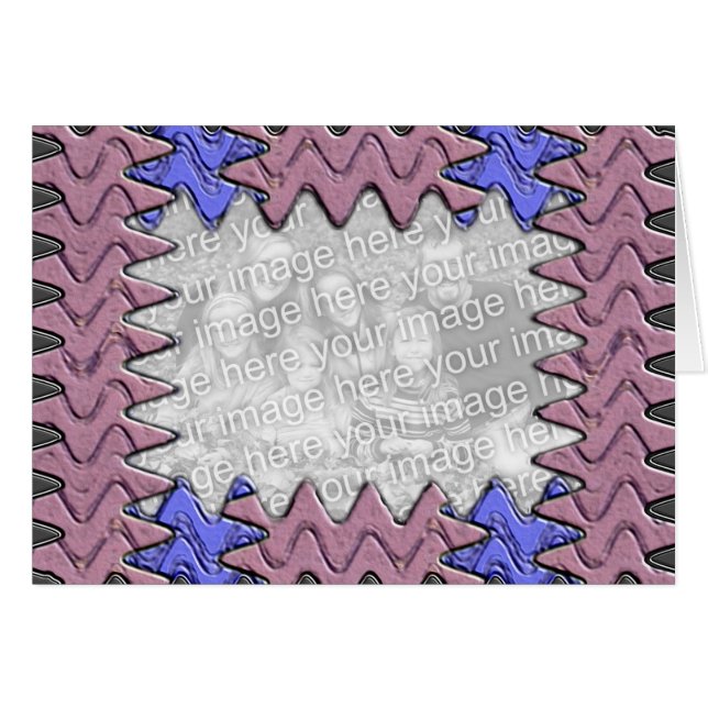 Lavendar and Blue Photo Frame (Front Horizontal)