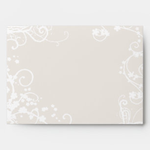 Lavendar and White Envelope