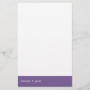 Lavendar Banner :: Stationery