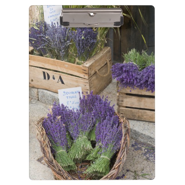 Lavendar for sale, Provence, France Clipboard (Front)