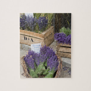 Lavendar for sale, Provence, France Jigsaw Puzzle