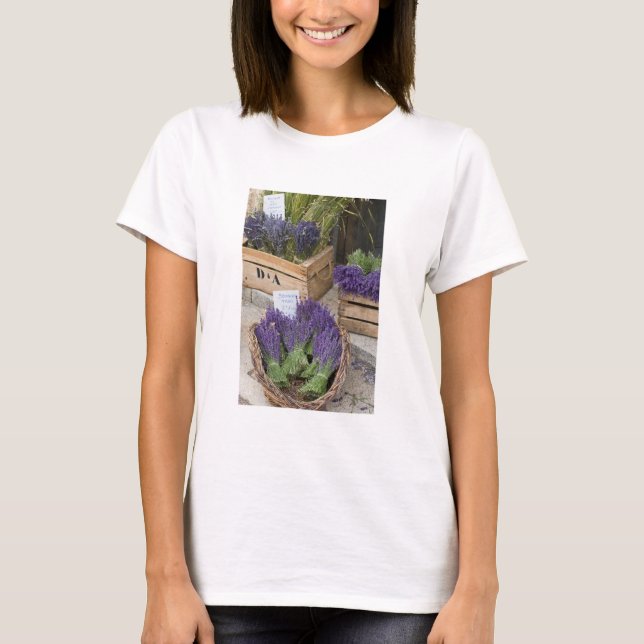 Lavendar for sale, Provence, France T-Shirt (Front)