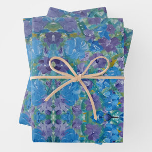 Lavendar Rose Floral Wrapping Paper