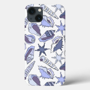 Lavendar Seashells iPhone 13 Case