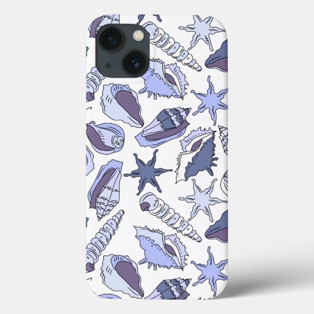 Lavendar Seashells Case-Mate iPhone Case (Back)