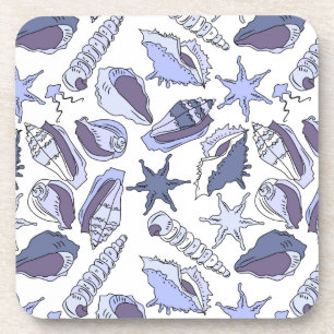 Lavendar Seashells Coaster