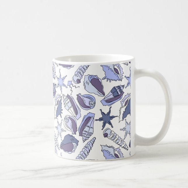 Lavendar Seashells Coffee Mug (Right)