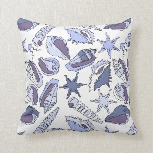 Lavendar Seashells Cushion