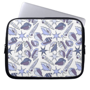 Lavendar Seashells Laptop Sleeve