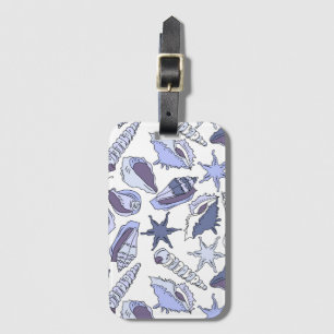 Lavendar Seashells Luggage Tag