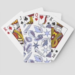 Lavendar Seashells Playing Cards