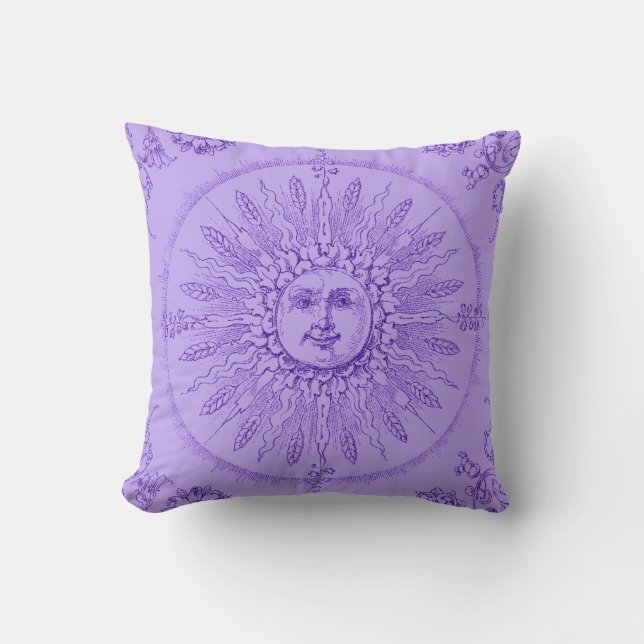 Lavendar Sunshine Pillow (Front)