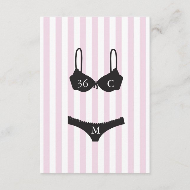 Lavendar & White Stripes Bachelorette Party Insert (Front)