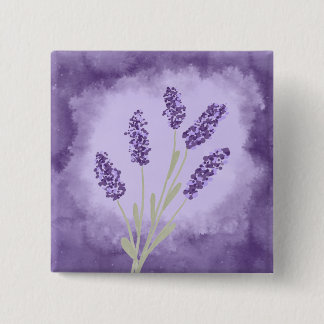 Lavender 15 Cm Square Badge