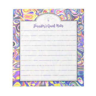 Lavender Abstract Art Custom Shopping or Idea Note