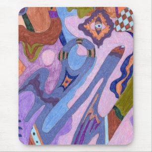 "Lavender" Abstract Art Mouse Pad