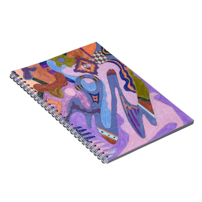 "Lavender" Abstract Art Notebook (Right Side)