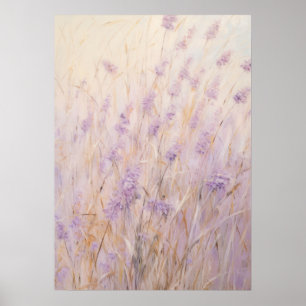 Lavender Abstract Art Poster