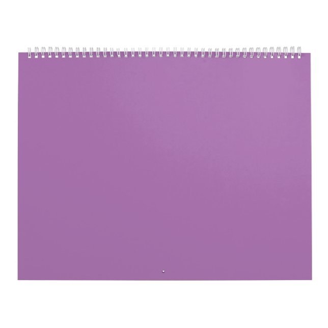   Lavender #AD7682, Pastel Purple Calendar (Cover)