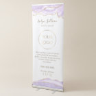 lavender agate retractable banner