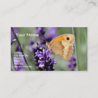 Lavender and Butterfly Business Card