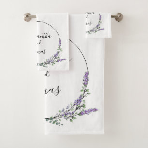 Lavender and Eucalyptus Bath Towel Set