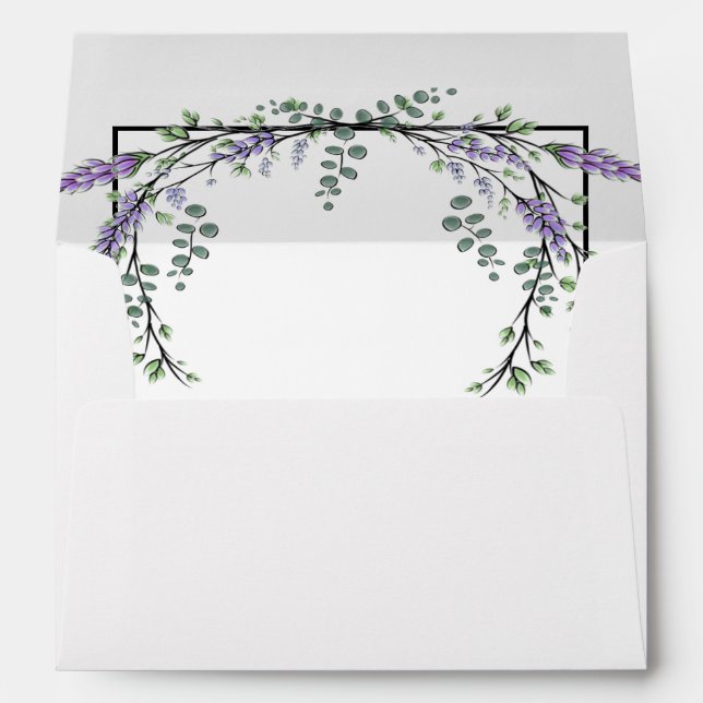 Lavender and Eucalyptus Envelope (Back (Bottom))