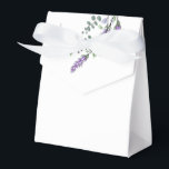 Lavender and Eucalyptus Favour Box<br><div class="desc">An elegant and vintage design featuring eucalyptus and lavender painted in romantic watercolor.</div>