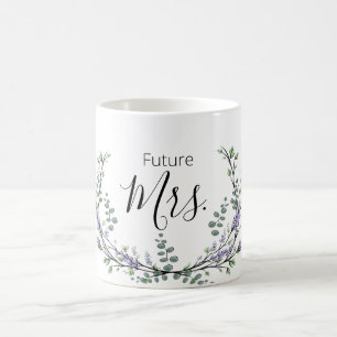 Lavender and Eucalyptus Future Mrs. Coffee Mug