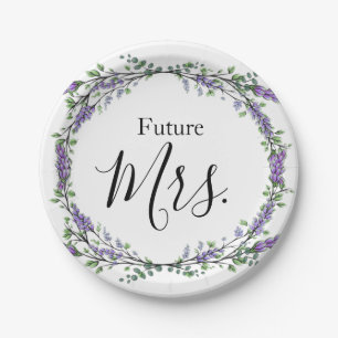 Lavender and Eucalyptus Future Mrs. Paper Plate