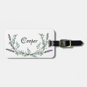 Lavender and Eucalyptus Luggage Tag