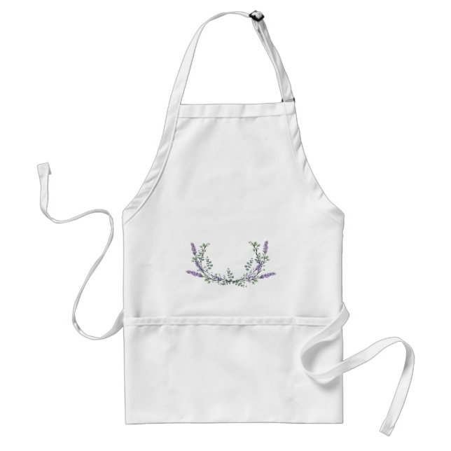 Lavender and Eucalyptus Standard Apron (Front)