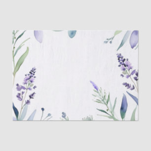 Lavender And Eucalyptus Watercolor Tissue Paper