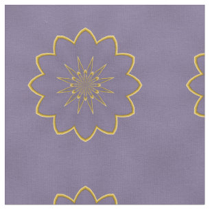 Lavender and Gold Fabric