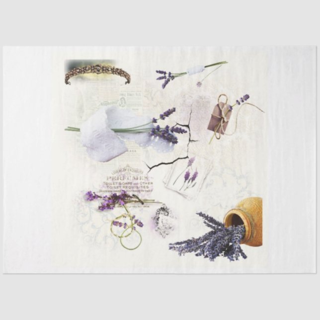 lavender and lace decoupage paper (Front)