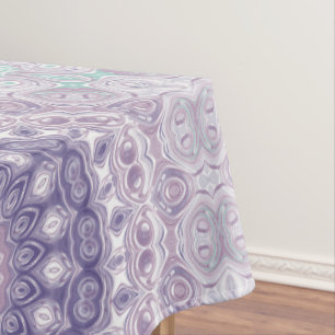 Lavender and Lilac Mandala Pattern Tablecloth