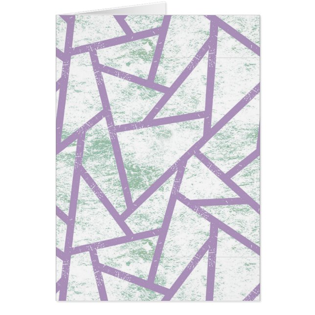 Lavender and pale green mosaic pattern (Front)