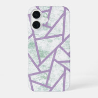 Lavender and pale green mosaic pattern