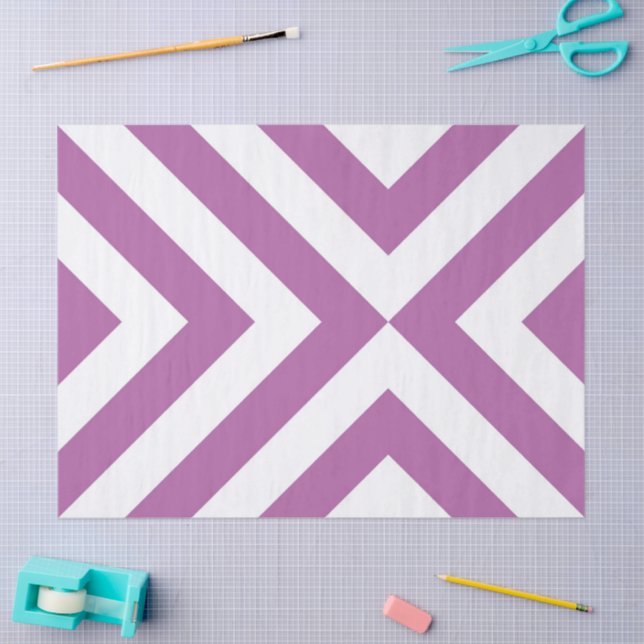 Lavender and Pink Chevrons Tissue Paper (Craft)