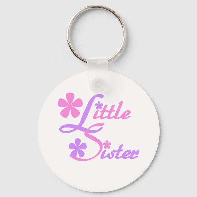 Lavender and Pink Little Sister Key Ring (Front)