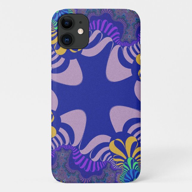 Lavender and Purple Cross Case-Mate iPhone Case (Back)