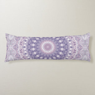 Lavender and Purple Medallion Design Body Cushion