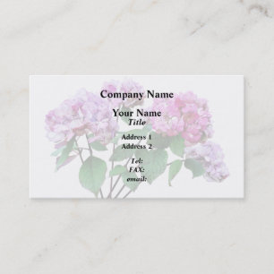 Lavender and Rose Hydrangeas Business Card